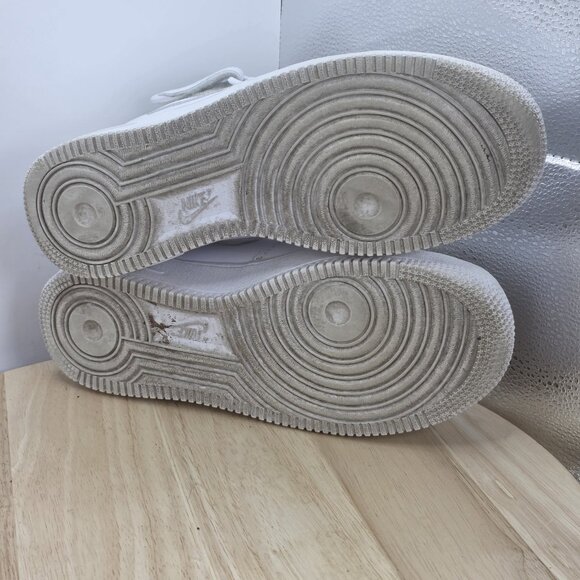 Women’s Size 7.5 - Nike Air Force 1 ‘07 Mid - White/White - 366731-100 - Picture 8 of 9